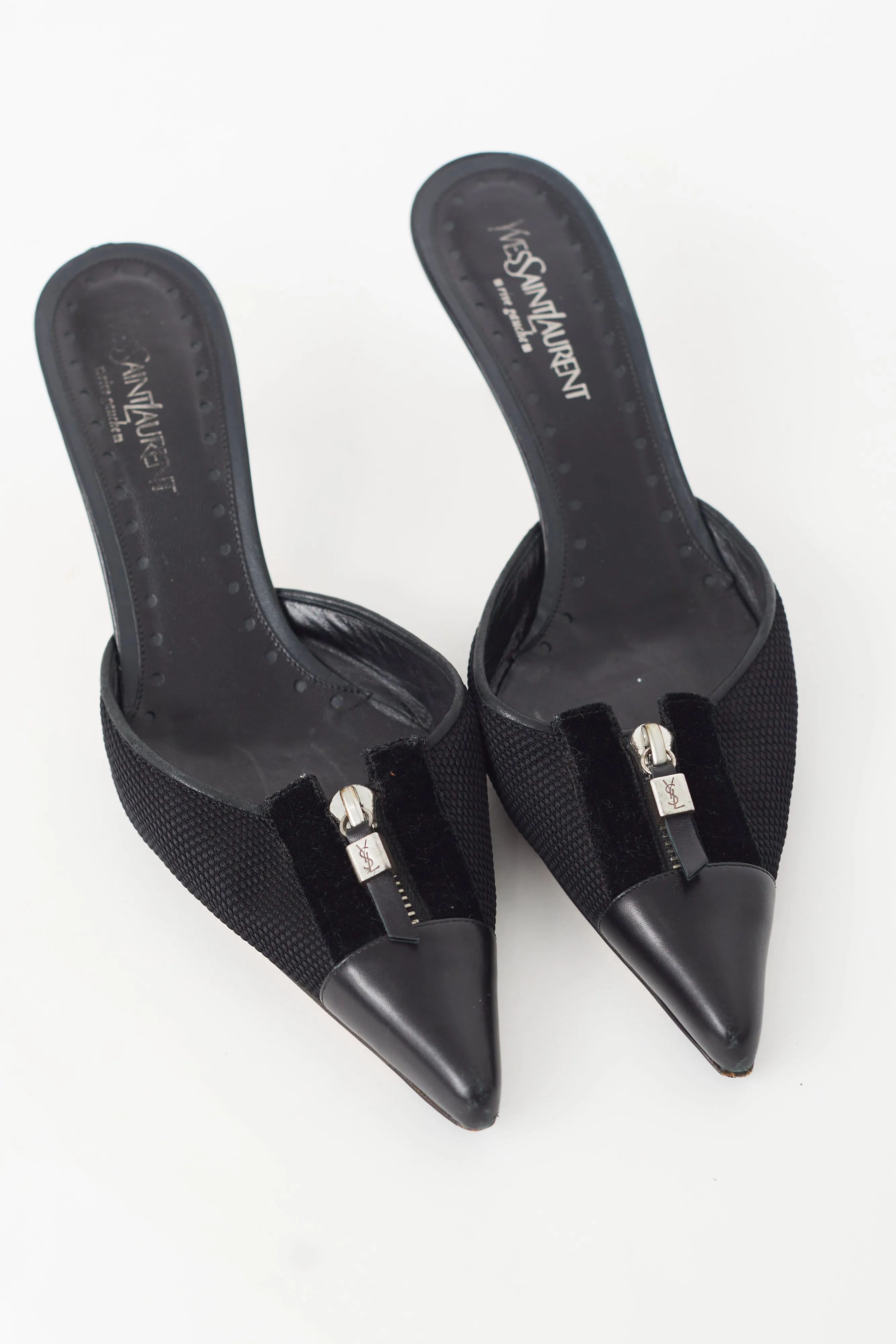 Black Mesh Mule