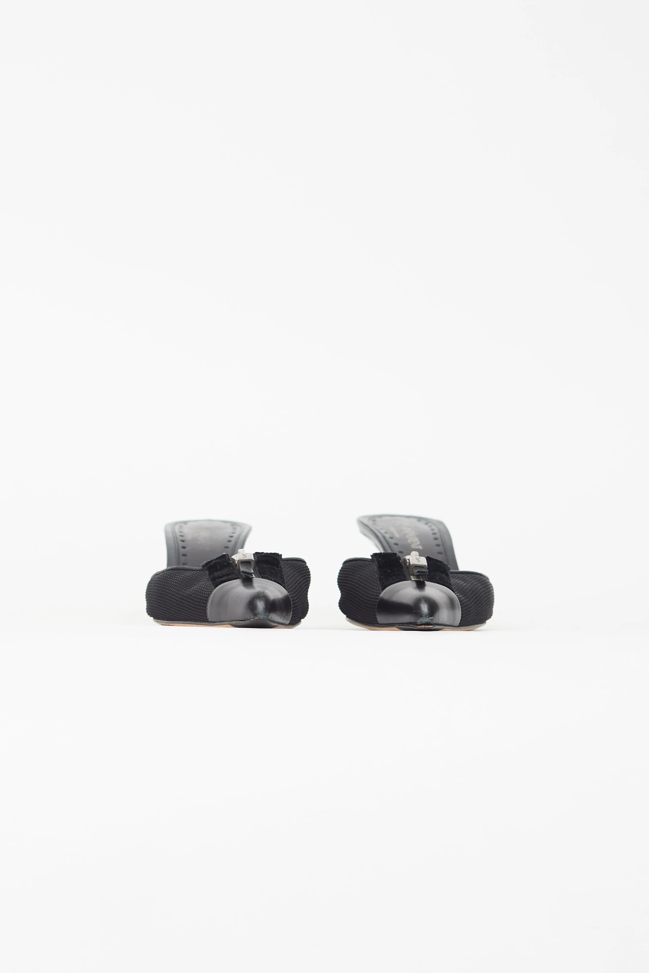 Black Mesh Mule