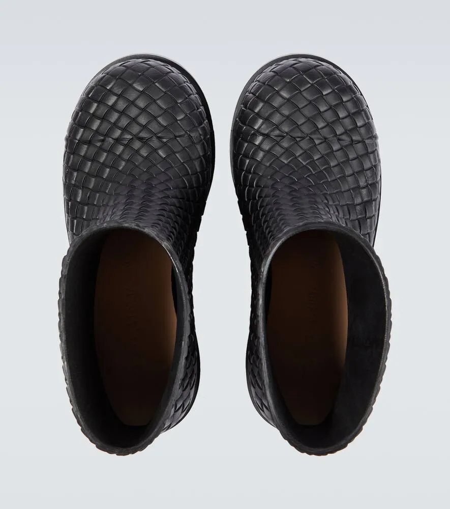 Bottega Veneta Fireman Intreccio ankle boots