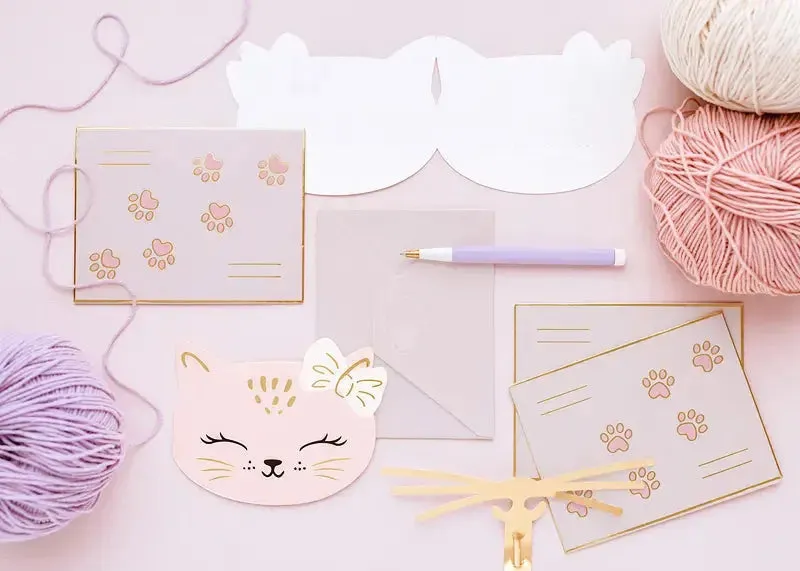 Invitations Kittens, 13 x 10cm, mix