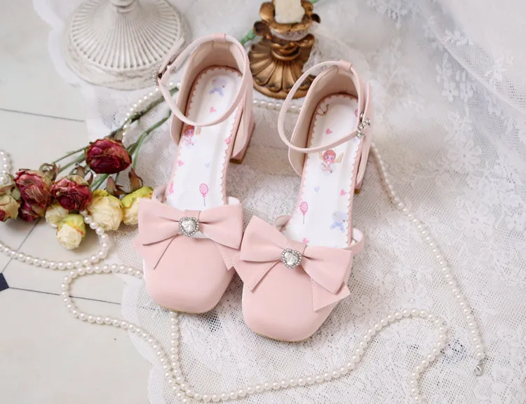 Kawaii Bow High Heel Lolita Shoes