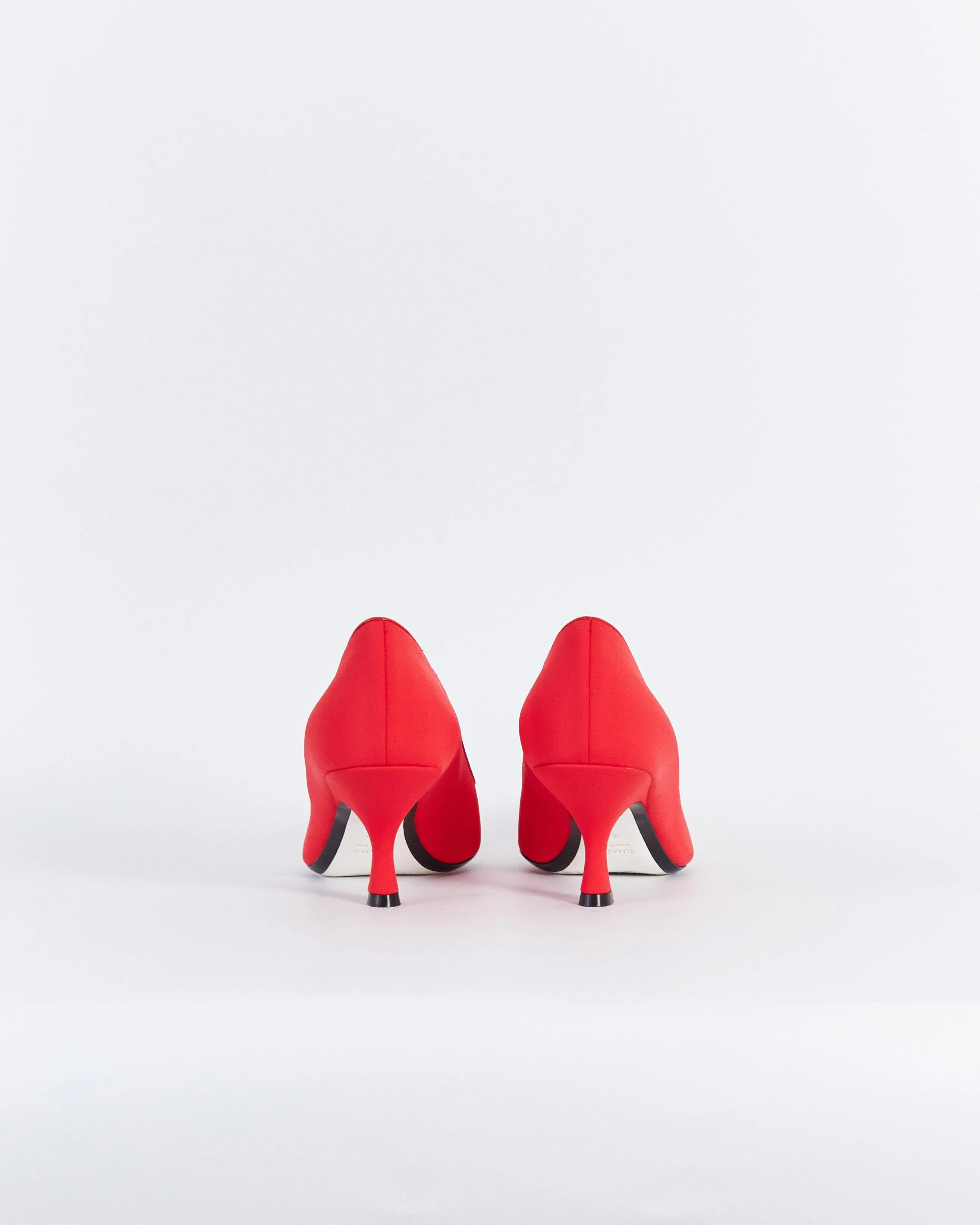 Khaite 'forli' kitten heel pumps, red, 40