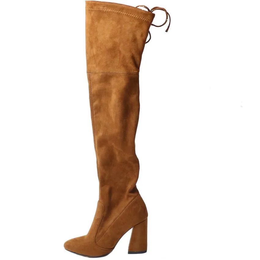 Lace Up Over The Knee Boots