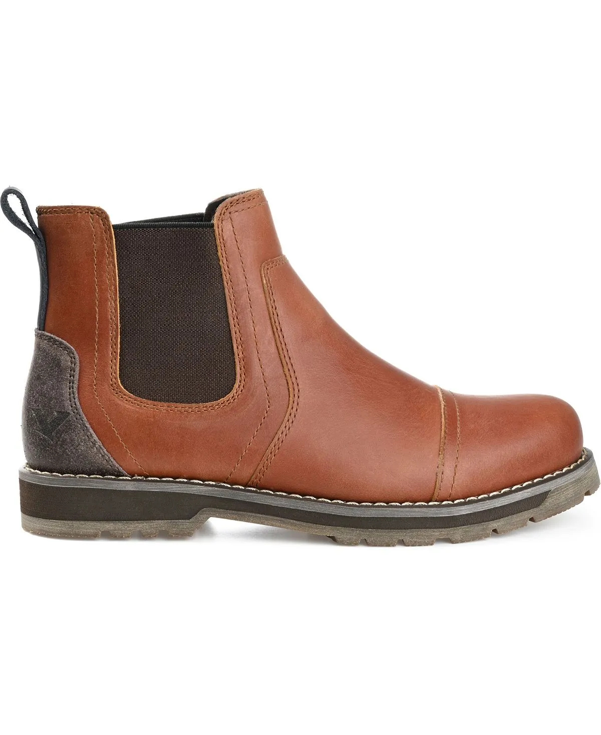 Men's Chelsea boots holloway cap toe Territory, brown