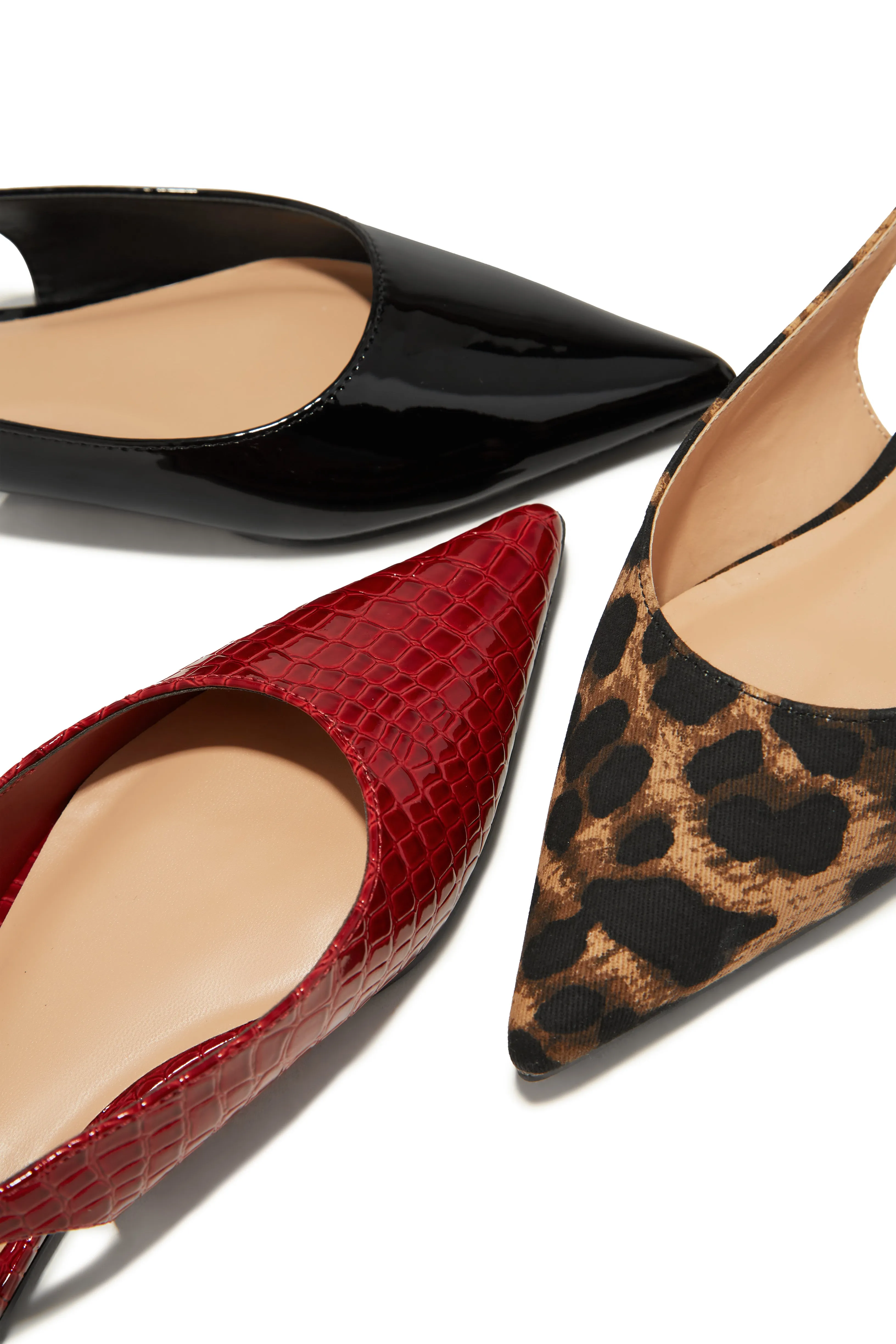 Mila Pointed Toe Flats - Black Pat