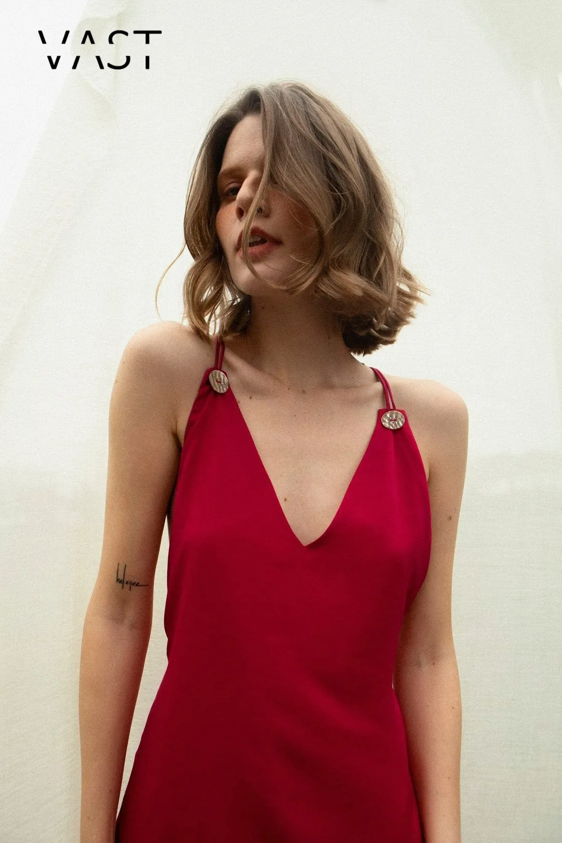 Pearly Silk Dress