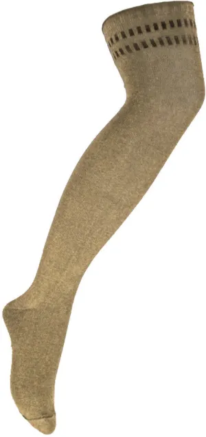 Zeta Solid Color Cotton Over The Knee Socks (Women's)