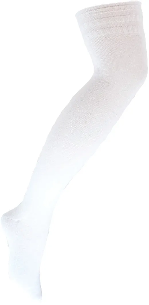 Zeta Solid Color Cotton Over The Knee Socks (Women's)